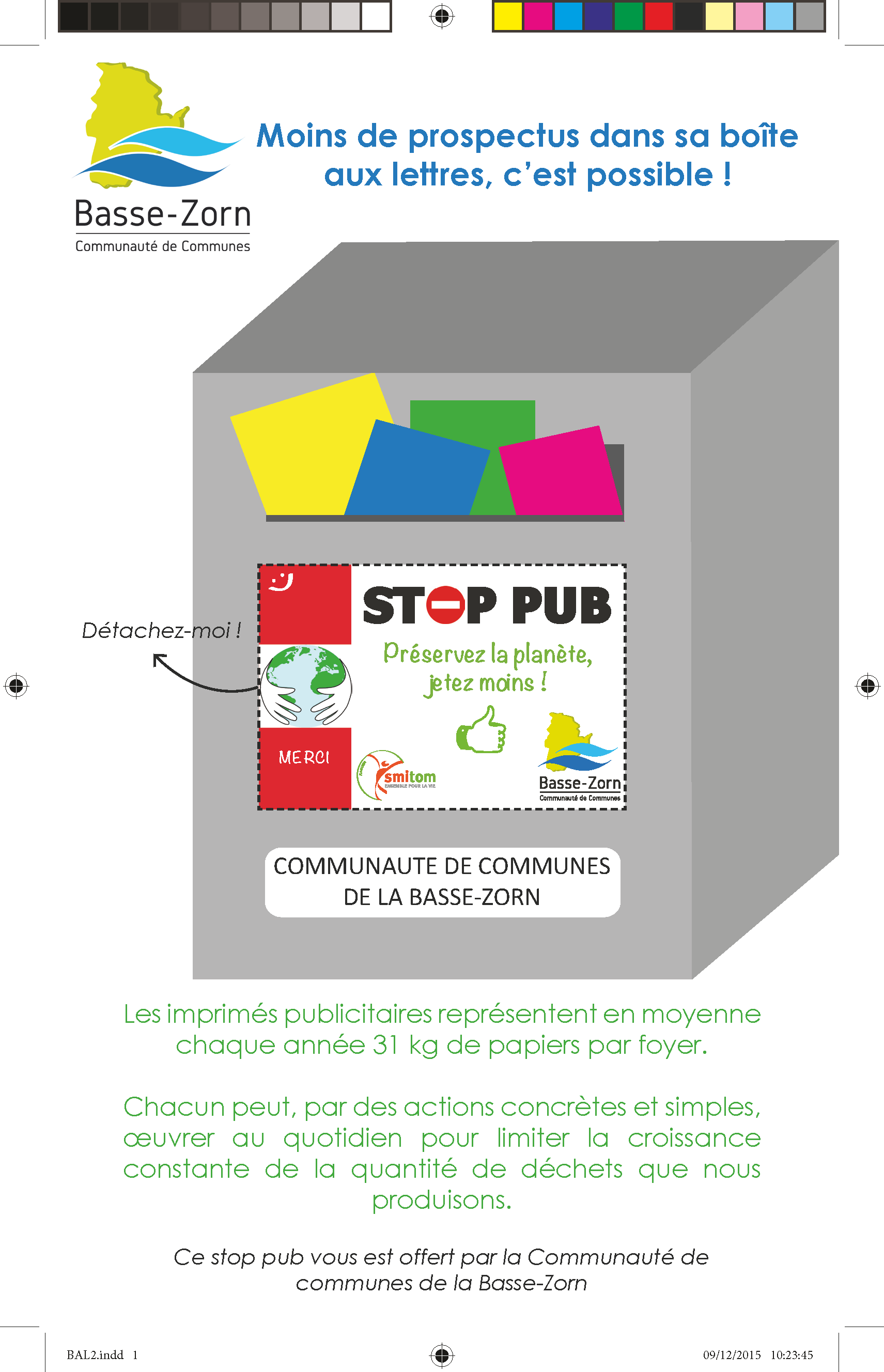 stop au publicité Communauté de communes de la Basse-Zor