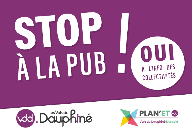 ou avoir autocollant stop pub Vals Du Dauphiné