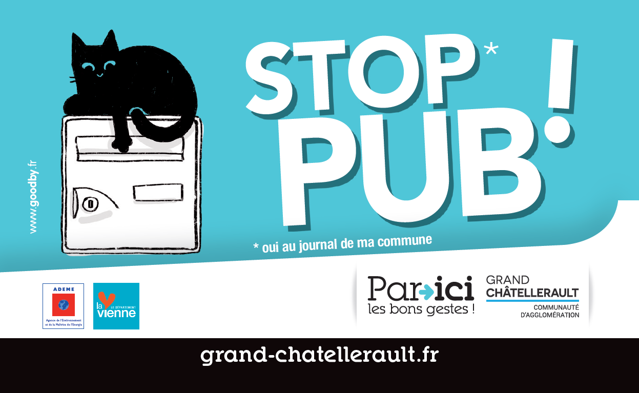 ou trouver etiquette stop pub C.A. Grand Châtellerault