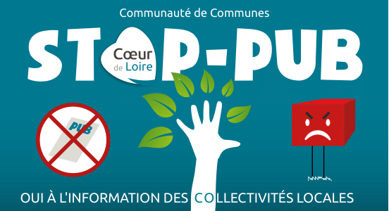 autocollant stop pub à imprimer Communauté de Communes Cœur de Loire
