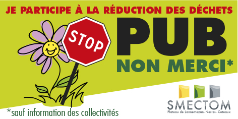 ou avoir autocollant stop pub SMECTOM Lannemezan-Nestes-Coteaux