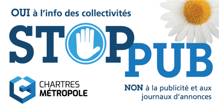 stop pub pour boite au lettre Chartres Métropole