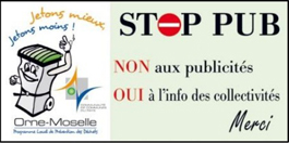 ou avoir autocollant stop pub CC Du Pays D'Orne Moselle