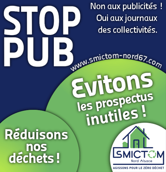 stop pub pour boite au lettre SMICTOM Nord Alsace