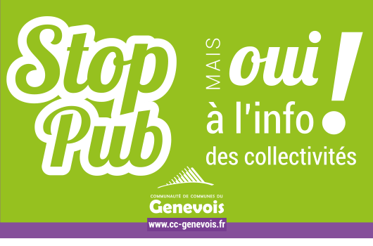 autocollant stop pub à imprimer Communauté de communes du Genevois