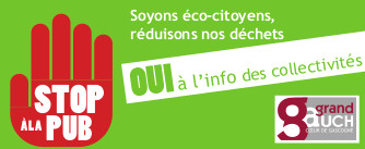 ou recuperer autocollant stop pub Grand Auch Coeur De Gascogne