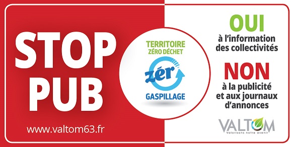 pourquoi mettre un autocollant stop pub Ambert Livradois Forez