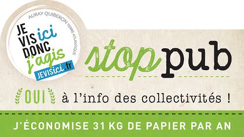 ou avoir autocollant stop pub Auray Quiberon Terre Atlantique