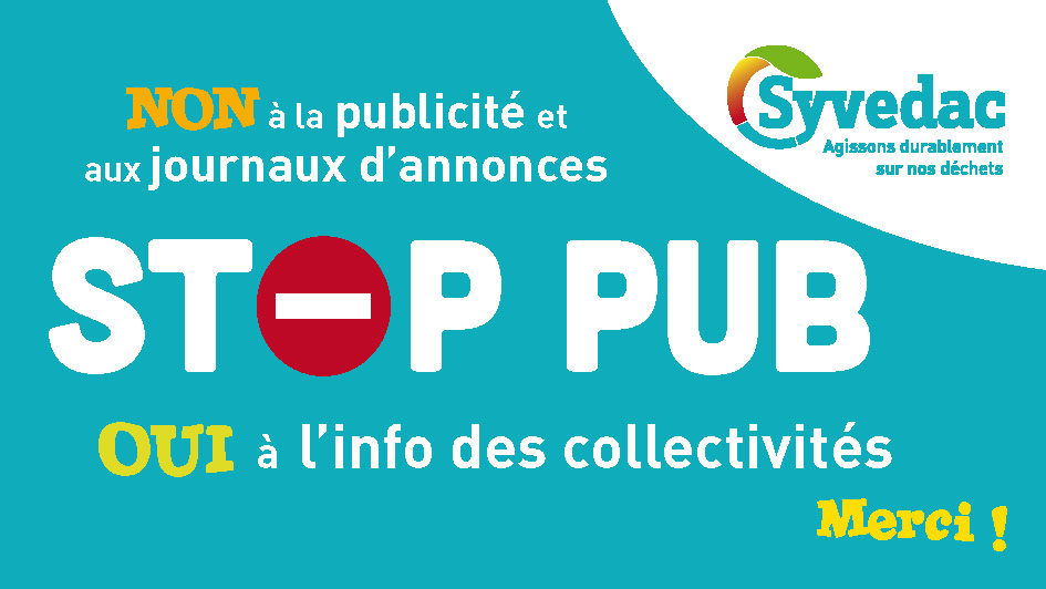 autocollant stop pub à imprimer SYVEDAC